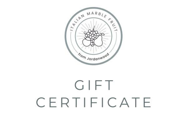 Italian Marble Fruit from Jordanwood gift certificate