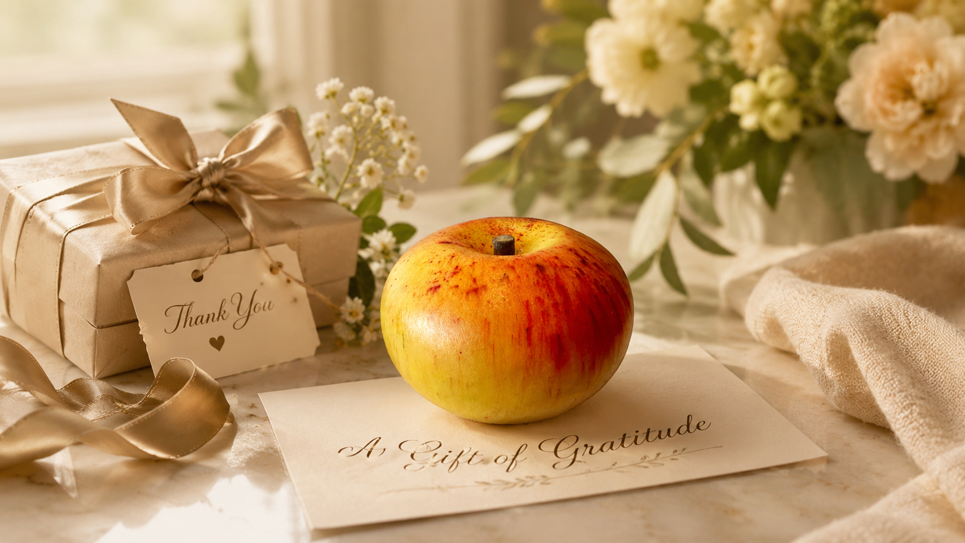 Italian Marble Fruit Apple- A Gift of Gratitude Image